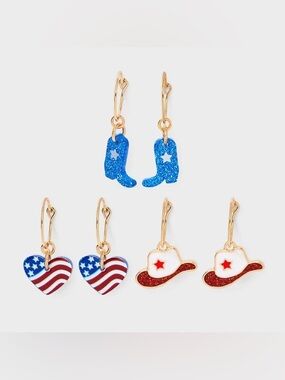 Patriotic Earring Set (3 pair)